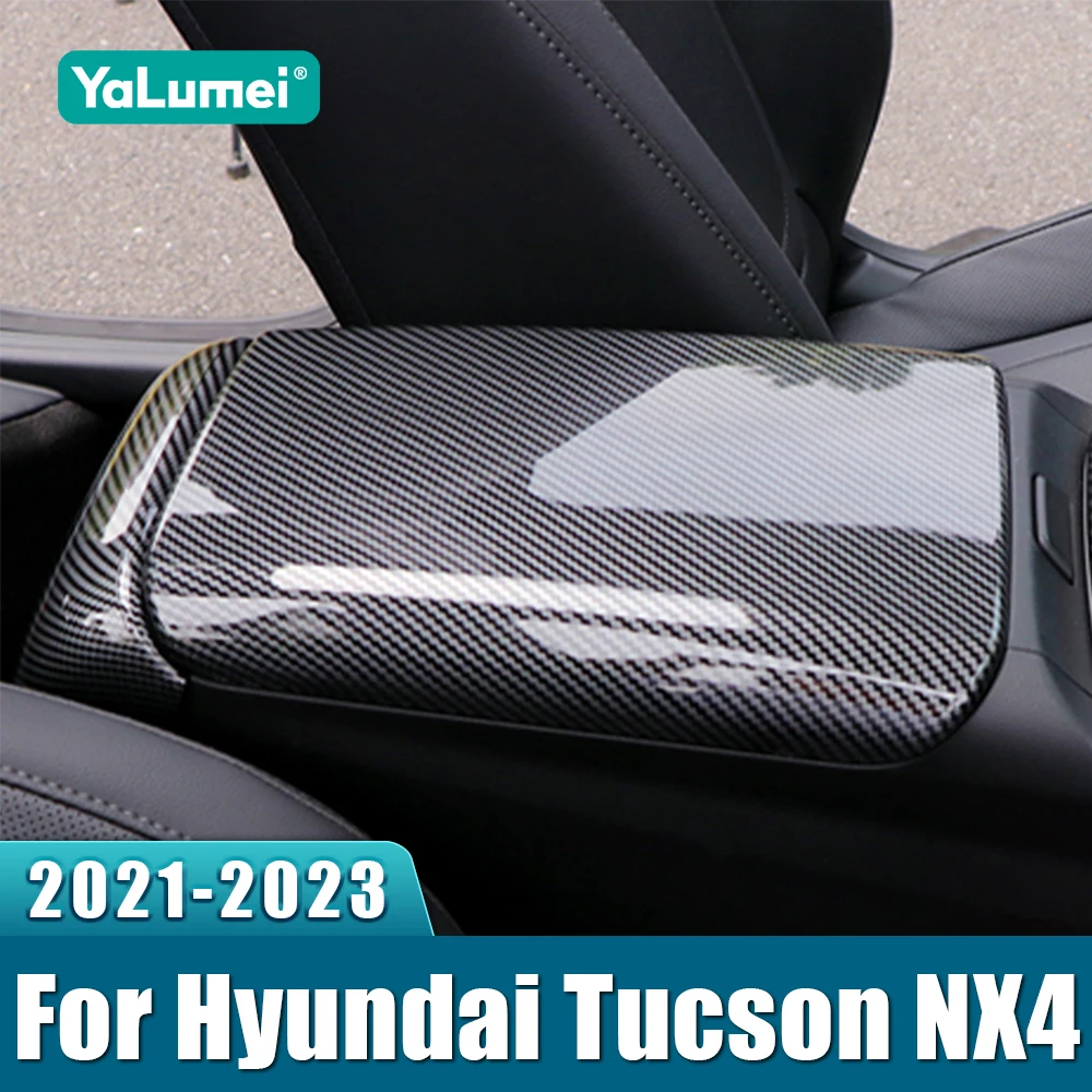 Für Hyundai Tucson NX4 2021 2022 2023 Hybrid N Linie Auto Center Konsole Armlehne Box Schutz Abdeckung Anti-scratch pad Zubehör