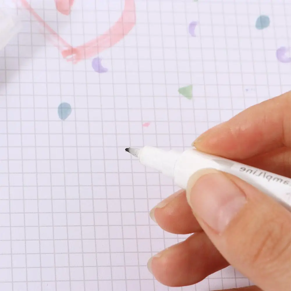 Детская акварельная ручка со звездами и луной, сердце, граффити, двуглавая ручка с печатью, флуоресцентный маркер ручной работы, подарок на день рождения