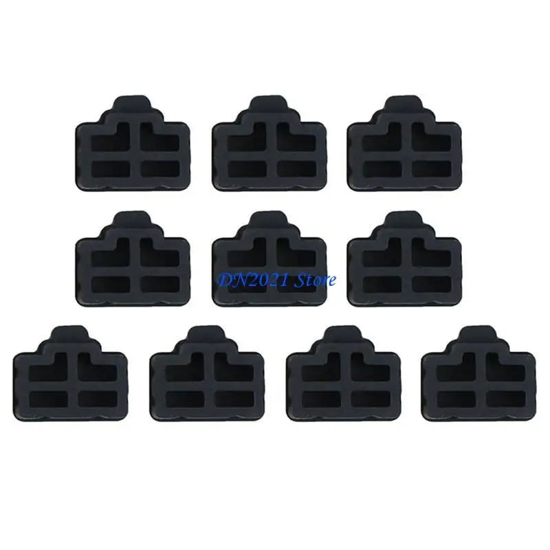 F3KE 100x RJ45 Anti Dust Cover Cap Protector Plug for RJ45 Female Replacement For Laptop Computer Router Connector