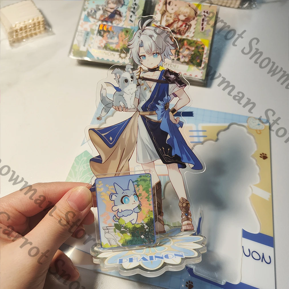 Anime Honkai: Star Rail Phainon Badge Tinplate Emblem Stamp Photo Paper Card Acrylic Standing Sign Cartoon Cospaly Gift