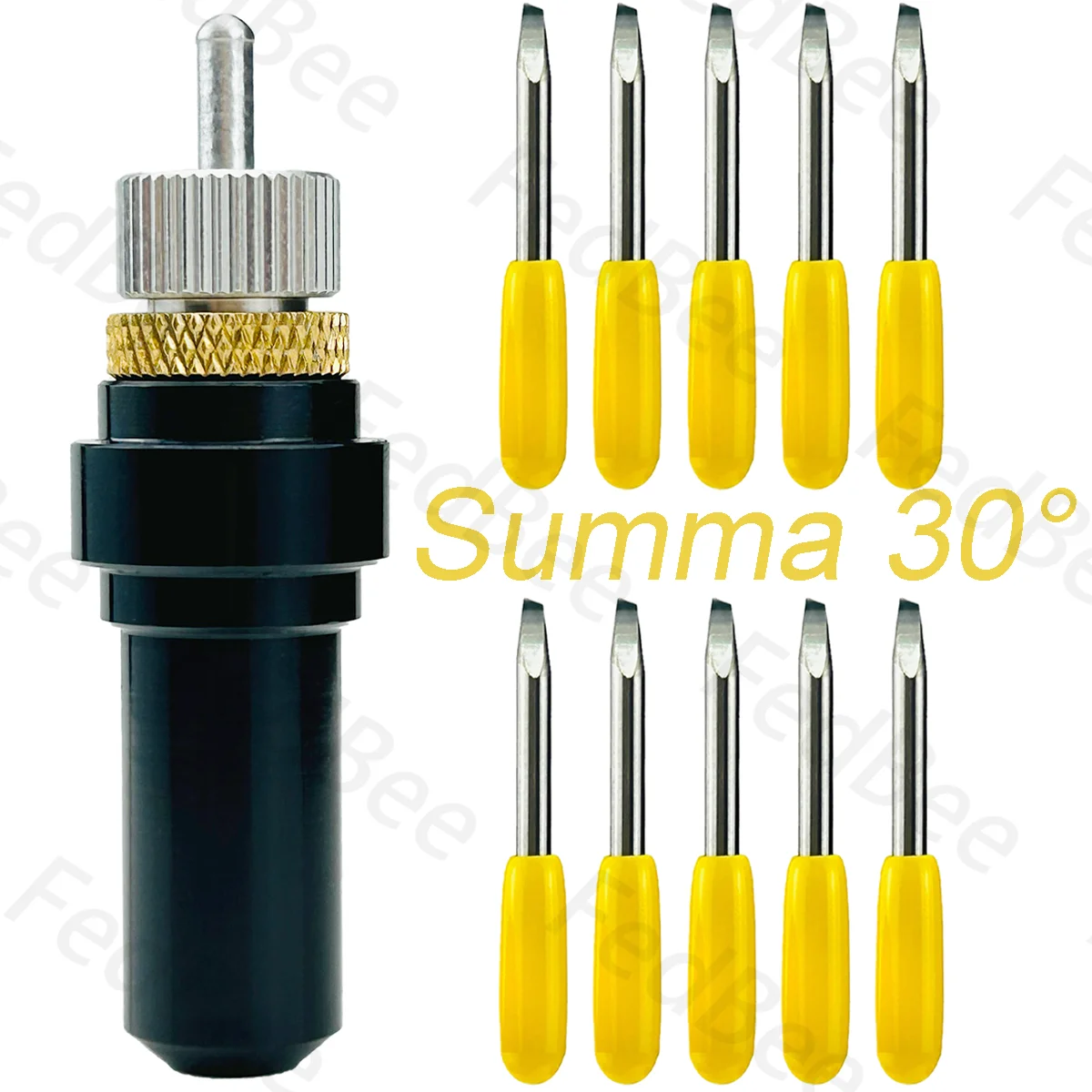 10pcs 30 Degree Summa Vinyl Cutter and 1pc Holder for Summa Plotter -to Cut Ultra-Thin Materials