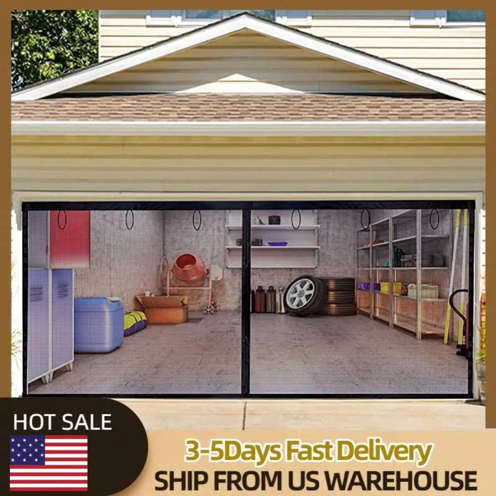 

Москитная сетка для гаражных ворот, защита от насекомых и мух, сетка-экран для балкона