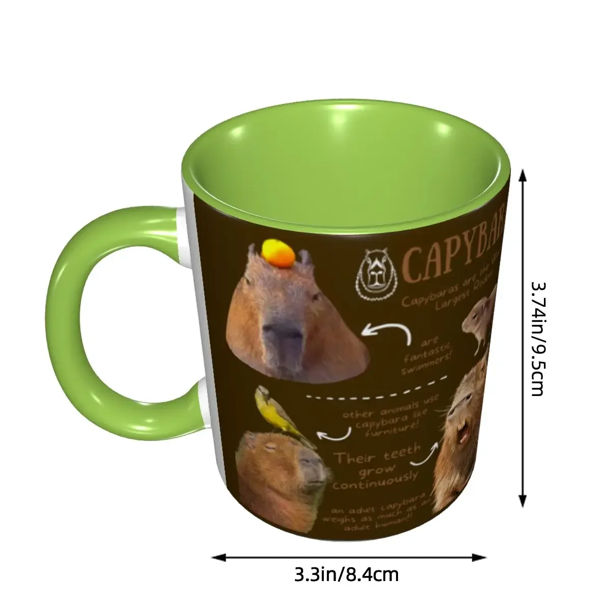 Custom Capybara Fun Facts Coffee Mugs DIY Ceramic Milk Tea Cup