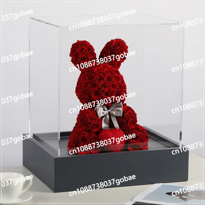 Rose Acrylic Box Rabbit Qixi Festival Valentine's Day Teachers' Day Christmas Birthday Proposal Gift