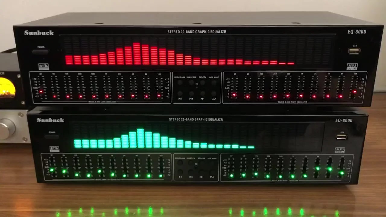 ステレオ20バンドグラフィックイコライザー BT5.4 EQ8000 音楽