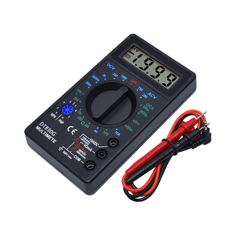 DT-830B Digital Voltmeter Ohmmeter Ammeter Multimeter Handheld Tester DT830B AC DC 750/1000V Amp Volt Ohm home tester
