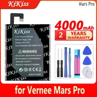 KiKiss Battery 4000mAh for Vernee Mars Pro High Capacity Bateria