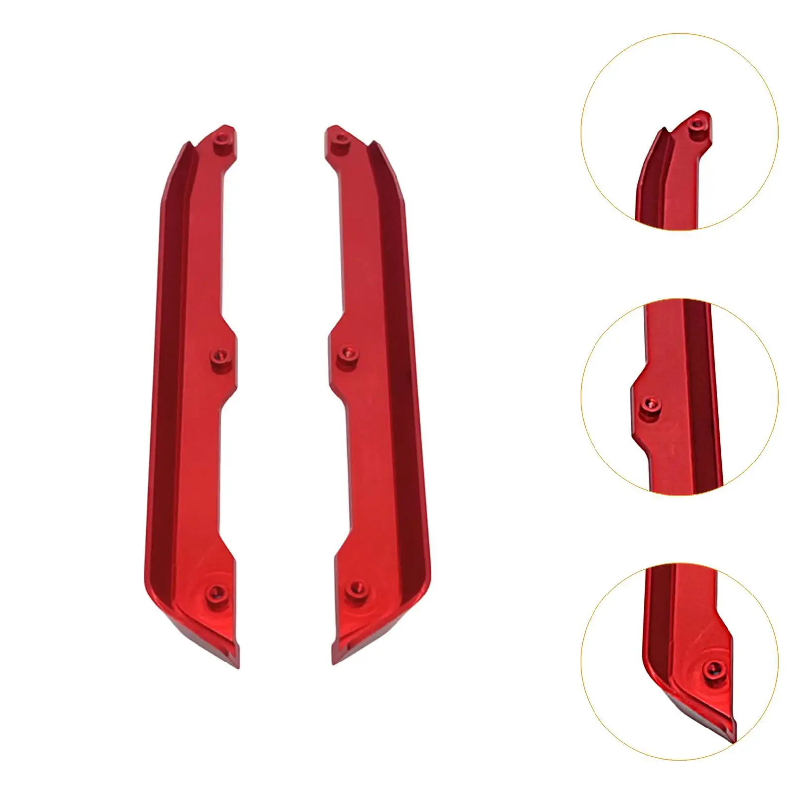 2 個 RC カーシャーシマッドガード交換部品 DIY 修正されたサイドトレイルバーアルミ合金 Wltoys RC ホビーカー車両用
