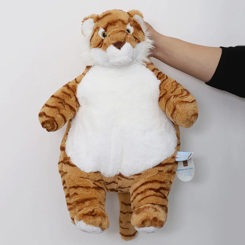 Lazy Fat Tiger Office Rest Pillow Warm Cushion Wild Forest Nature Zoo Souvenir Model Plush Toy Stuffed Doll Boy Girl Friend Gift