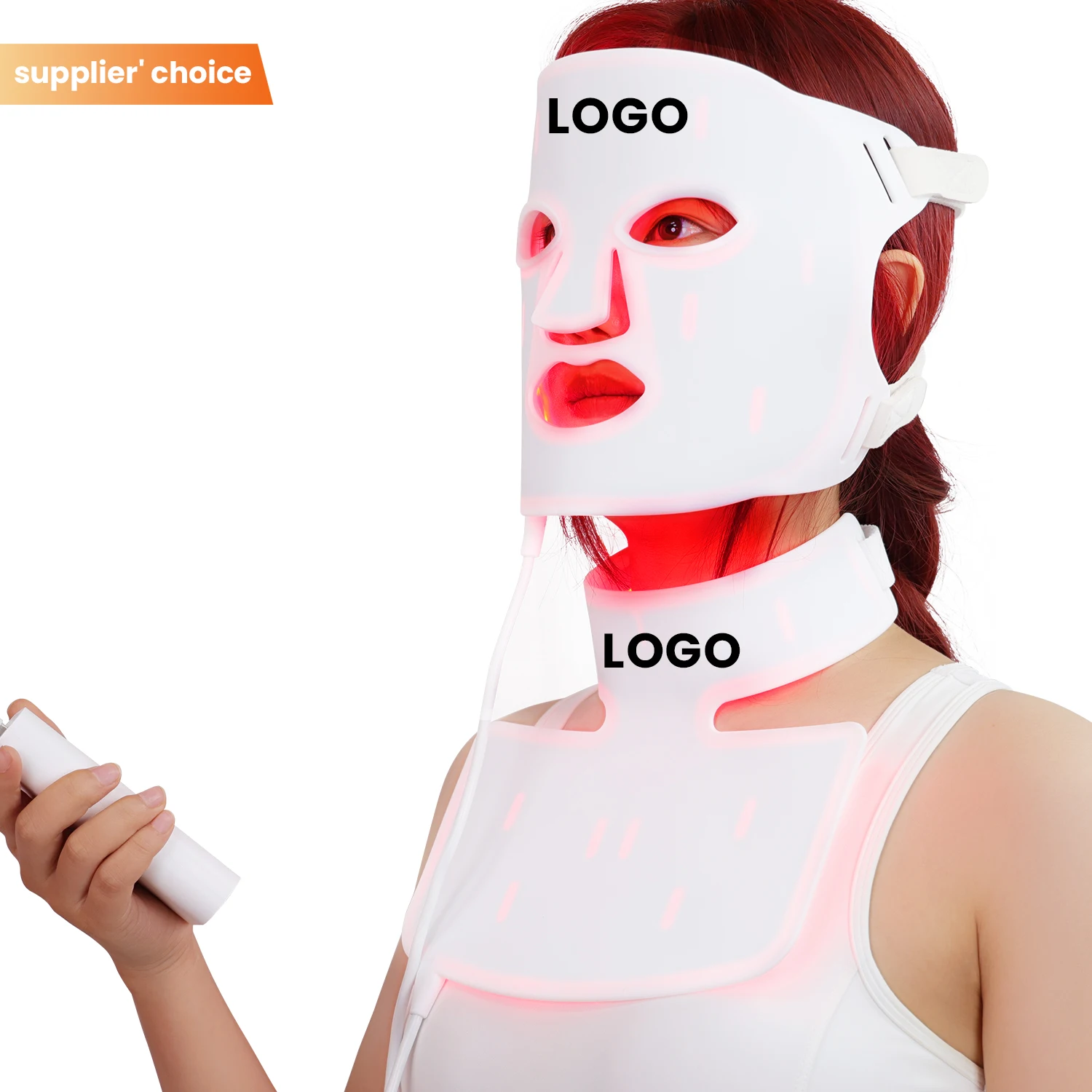 LED Light Therapy Mask Infrared Anti-Wrinkle & Anti-Acne Facial Mask Red Light Therapy Silicone Led Facial Mask