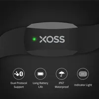 XOSS X2 Chest Strap Heart Rate Monitor for Cycling, Running, Hiking, Bluetooth ANT+ Wireless Health Fitness Smart Bicycle Sensor