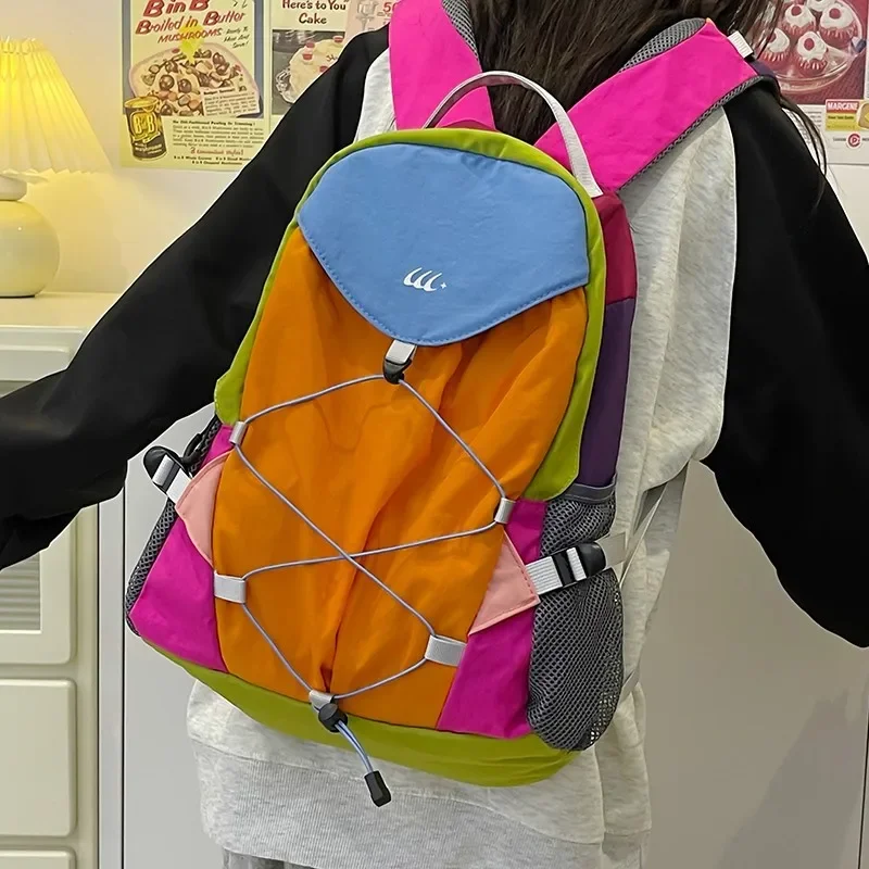 Kids Backpack for Boy Designer Bags Rainbow Contrast Backpack R Casual Travel Backpack Luggage Women School Bags Mochila Рюкзак