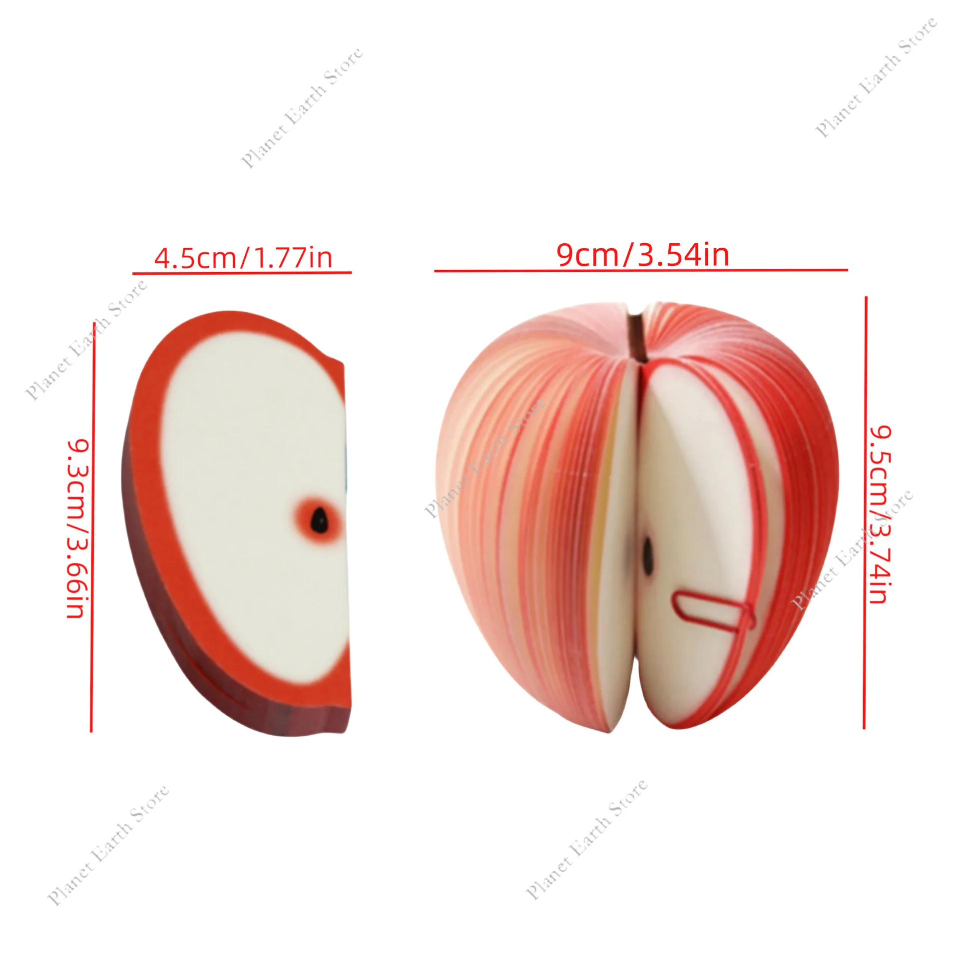 1/5/10 pezzi carino note appiccicose creativo fai da te frutta memo pad adesivi murali carta 3D forma di frutta memo pad decorazioni per la tavola post notepad