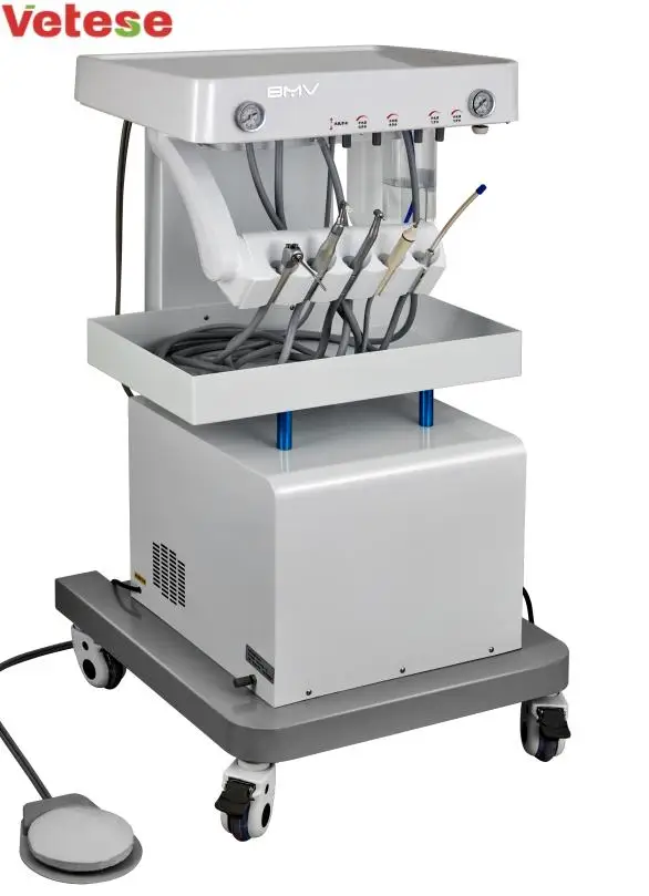 Pet Clinic Animal Hospital Multi-function Cart Design Veterinary den  tal Equipment Unit And Station With Scaler And Compressor