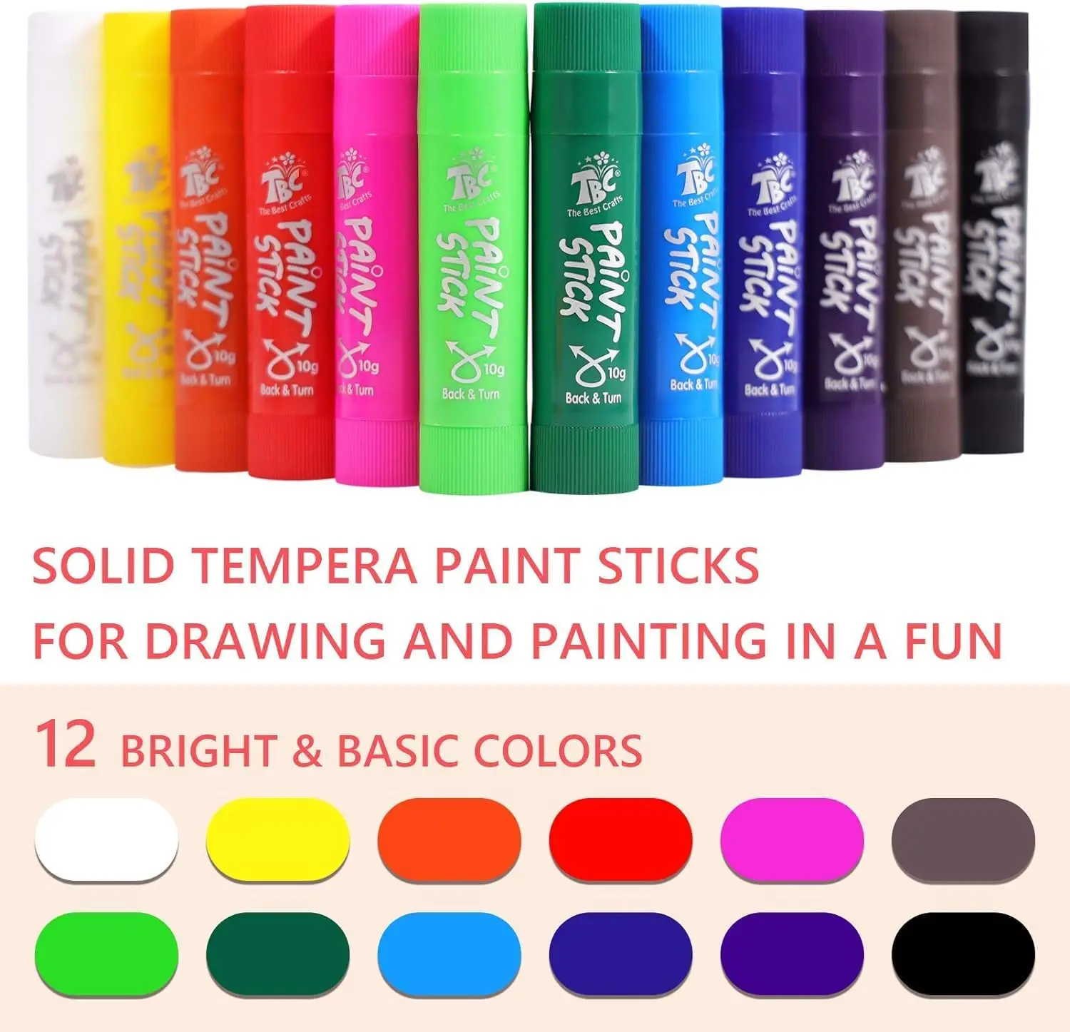 Washable Kids Paint Sticks 2