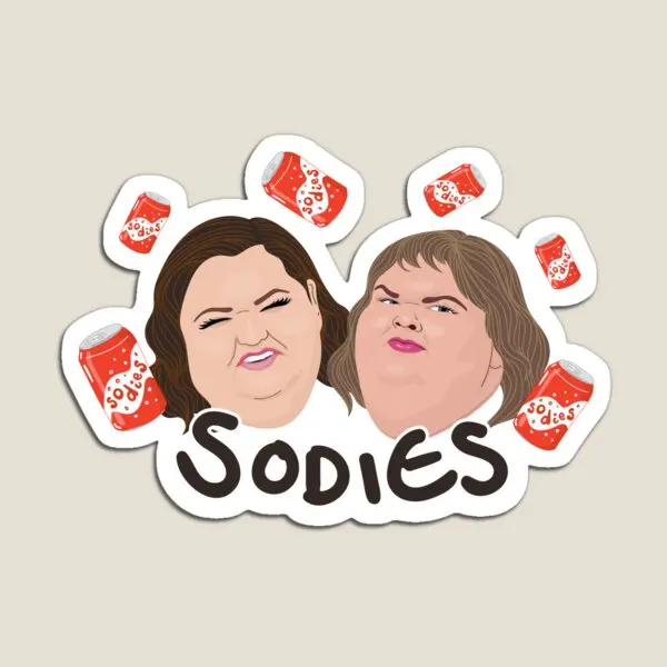 1000Lb Sisters Sodies Amy Tammy Sl  Magnet Magnetic Stickers Decor Children Refrigerator Baby Toy Kids Home Colorful