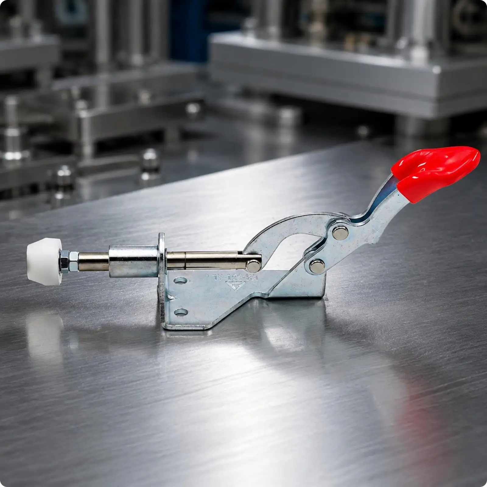 Pad-Printing Casting Form Positioning Clamp 68 68mm Travel Push-Style Toggle Clamp Steel for Production Workers, Jigs and