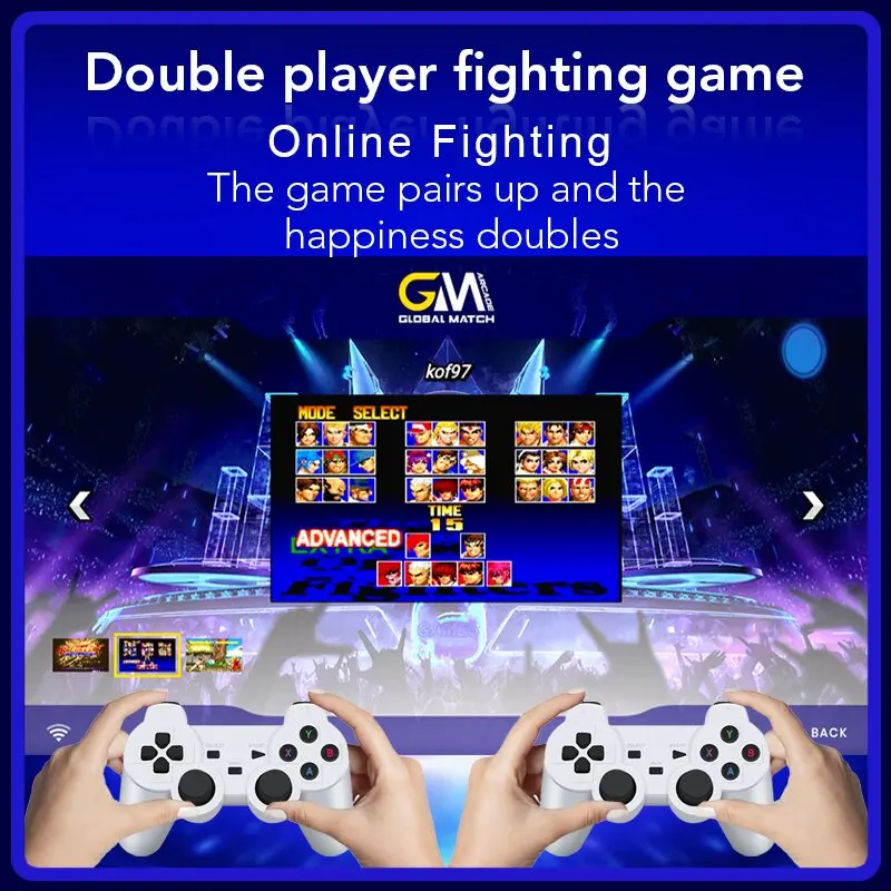 JoyStick da gioco con controller wireless doppio hy00 2.4G 4K 20000 giochi Gioco retrò da 64 GB per TV Box
