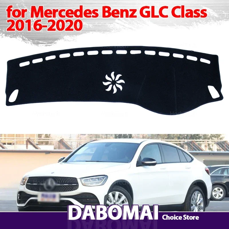 

Коврик для приборной панели, защитный коврик, солнцезащитный коврик для Mercedes Benz GLC Coupe X253 C253 2016 2018 GLC300 200 220 16-20