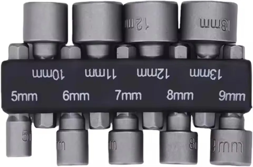 Powerful Hexagonal Wrench Screwdriver Socket Extension Rod Set 9pcs/14pcs Inner Hex Handle Pneumatic Screwdriver Insert for DIY