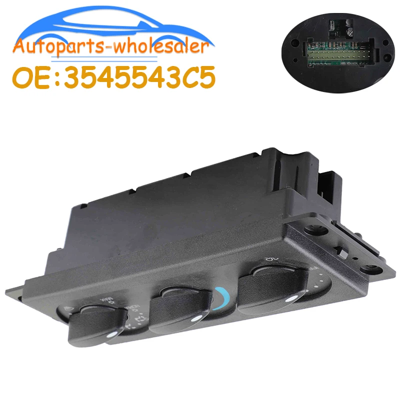 Botón de Control de Climatización para Panel de Calefacción de Coche 3545543C5 Compatible con International 4200 4300 4400 7400 7500 7600 7700 (2002-2012)