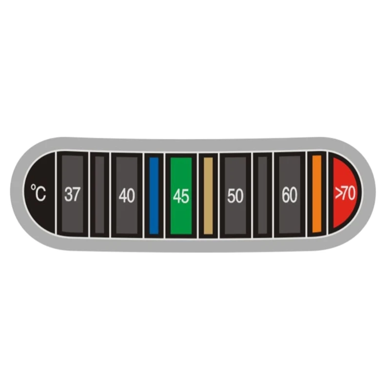 Coffee Thermometers Sticker Displays Temperature in Degrees Thermometers Strips