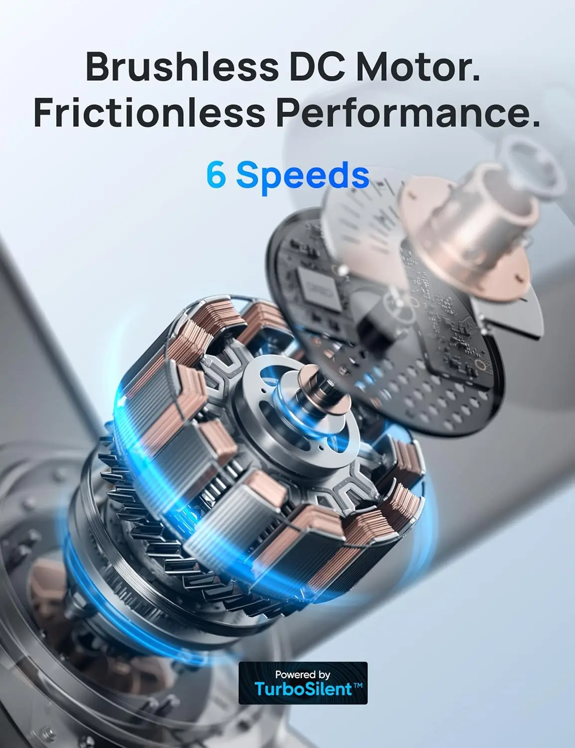 مراوح سقف مع أضواء، 52 بوصة، 6 سرعات، 5 ألوان LED قابلة للتعتيم، محرك DC هادئ قابل للعكس، جهاز تحكم عن بعد، مبيعات المصنع مباشرة