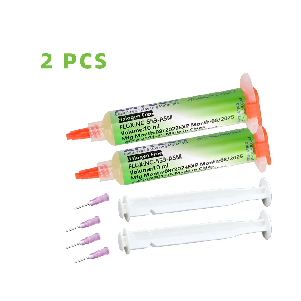 بغا PCB غير نظيفة لحام لصق لحام المتقدمة تدفق الزيت الشحوم 10cc لحام إصلاح لصق NC-559-ASM #6