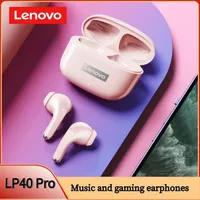 Original Lenovo Thinkplus LivePods LP40pro TWS Semi-in-ear Ergonomic 5.1 Bluetooth Earphone Wireless Stereo Music Calls Headset