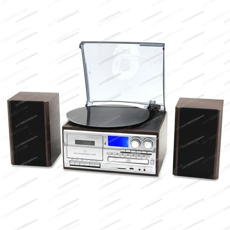 Vintage Vinyl Record Player CD Player Tape Player Radio Desktop Bluetooth Speaker-YBJ