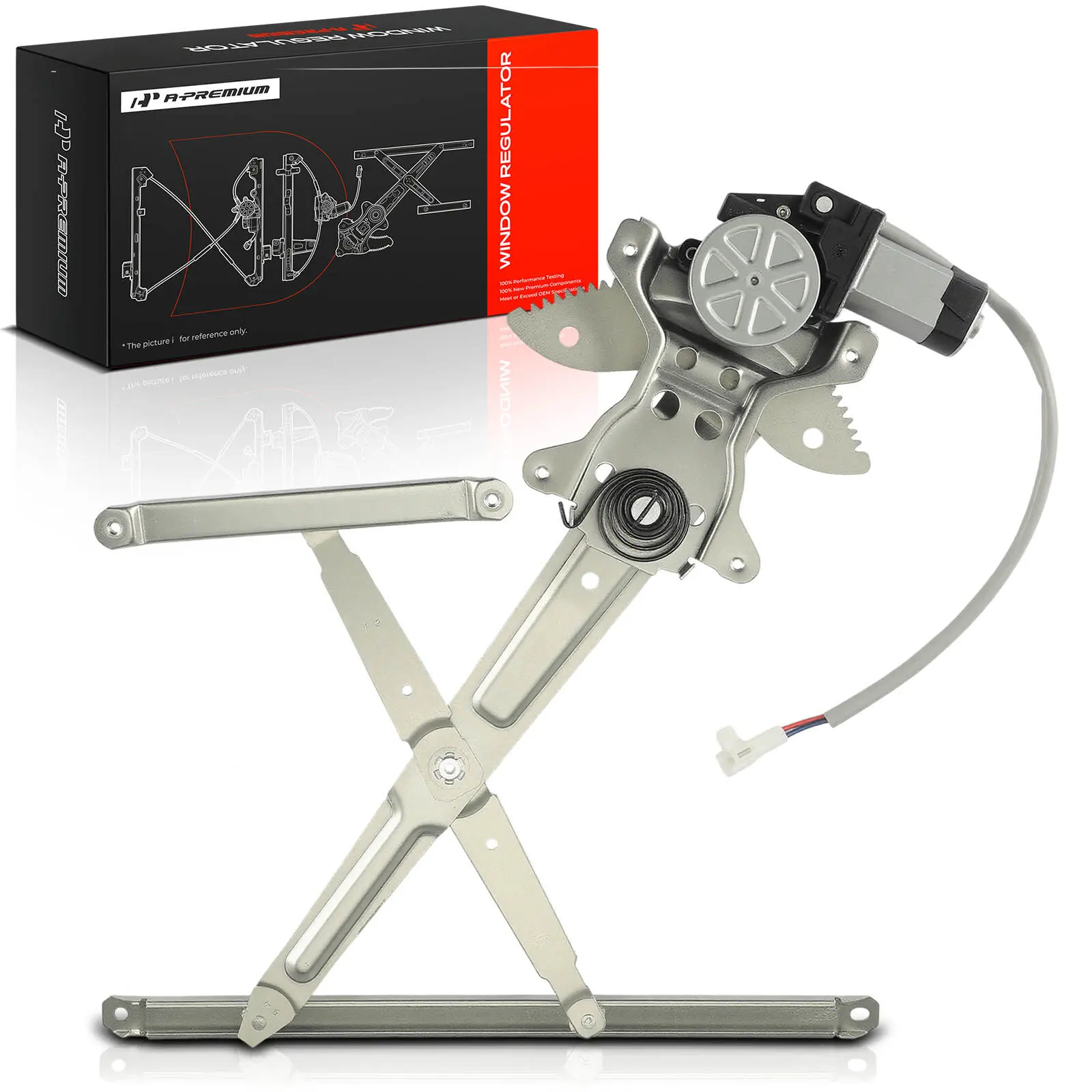 A-Premium Front Passenger Side Power Window Regulator with Motor for Toyota Tundra 2000-2006