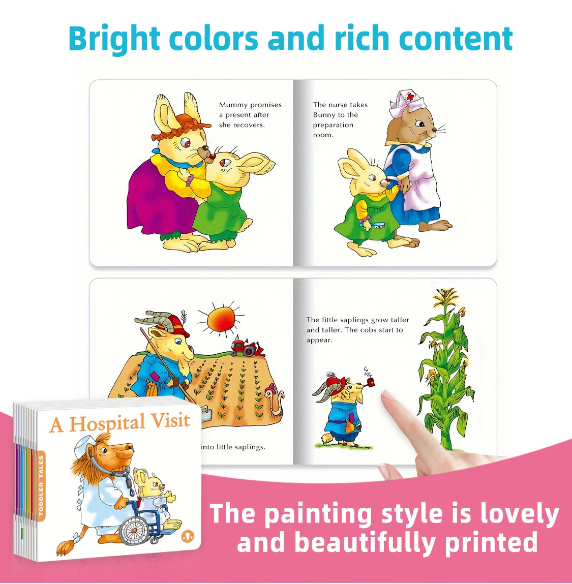 1 set of 10 English children\'s cognitive education fairy tale storybooks that children love, suitable as gifts for children