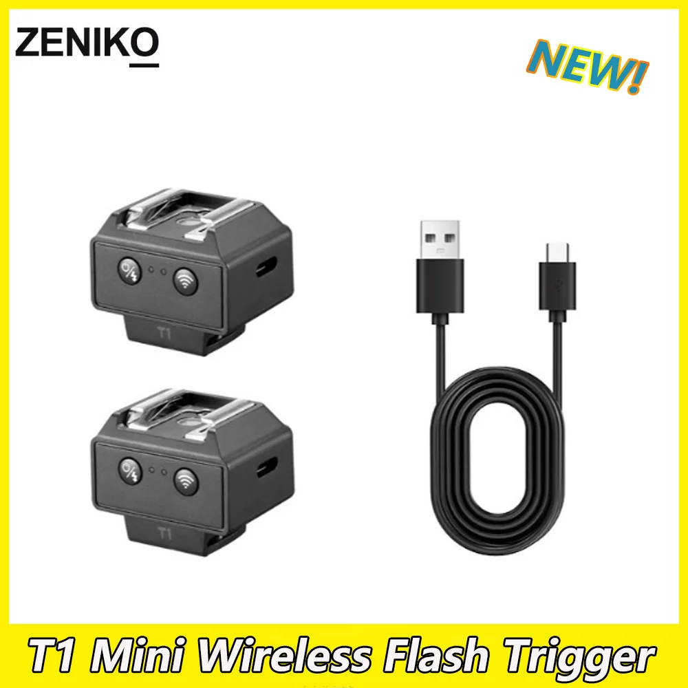 ZENIKO T1 Mini Wireless Flash Trigger Built in 2.4G Receiver Universal Hot Shoe for Ricoh Canon Nikon Fuji Sony Cameras