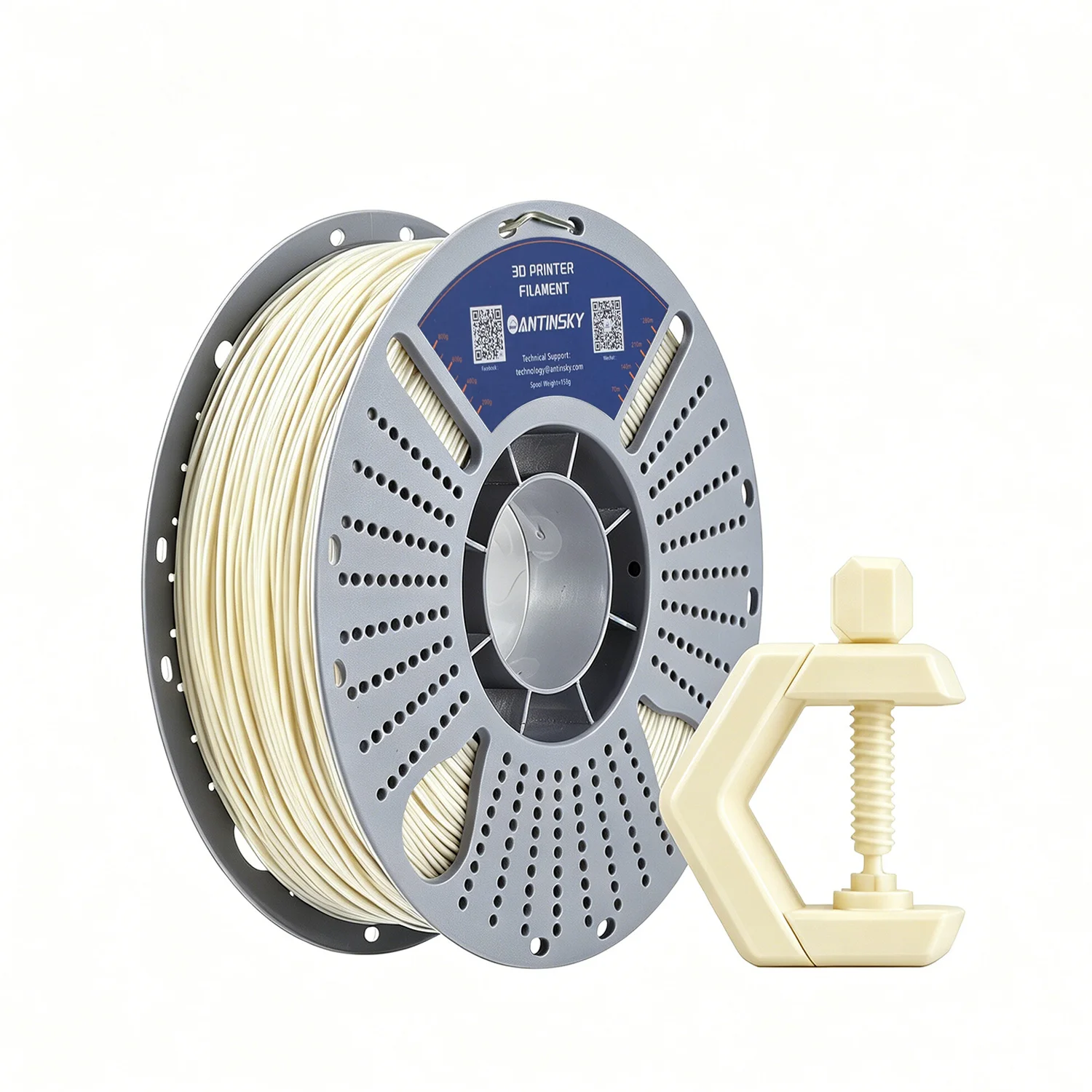 ANTINSKY ABS+ 3D Printer Filament 1.75mm 1KG Spool Dimensional Accuracy ±0.03mm Low Warp High Toughness Heat‑Resistant