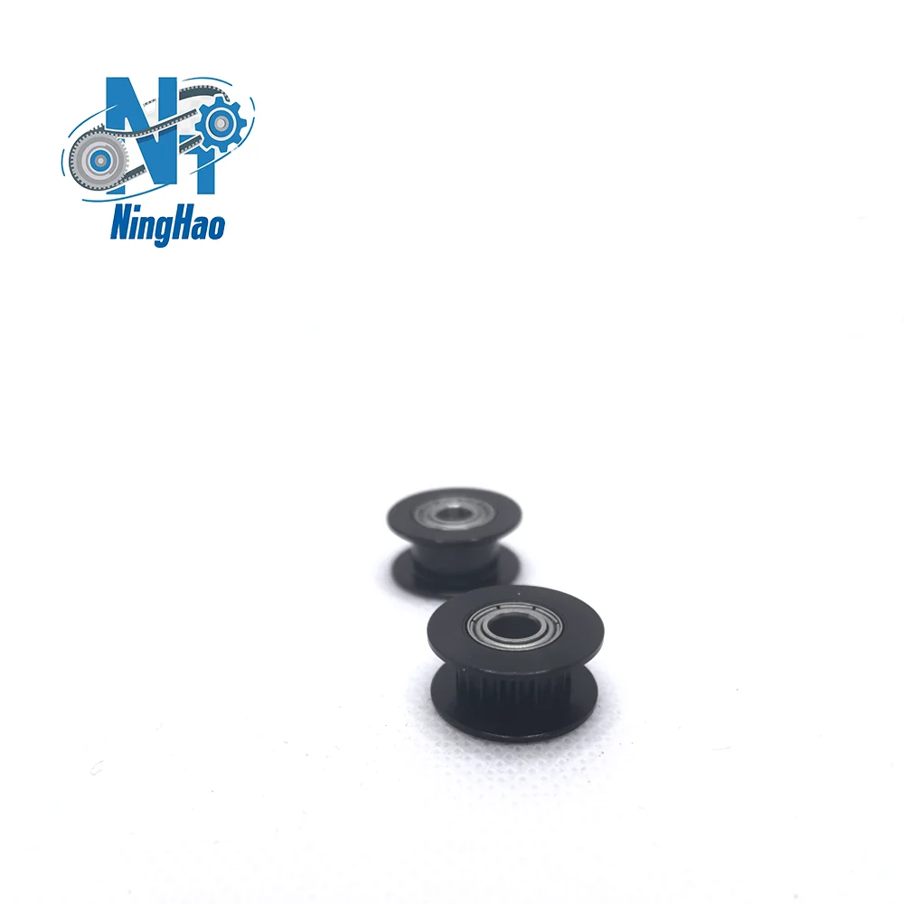 2GT 20Teeth Black Timing Pulley Belt  Width 6/9/10mm Bore 3/4/5/6mm 20T Tensioning Wheel Open Synchronous 3D Printer Accessories - view 4