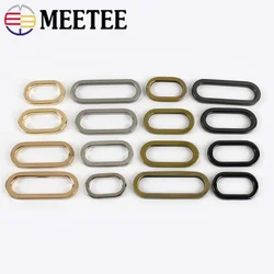 5/10Pcs Meetee 19/25/32/38mm Metal O Ring Buckle Adjustable Bag Handbag Strap Webbing Rings Hook DIY Luggage Hardware Accessory