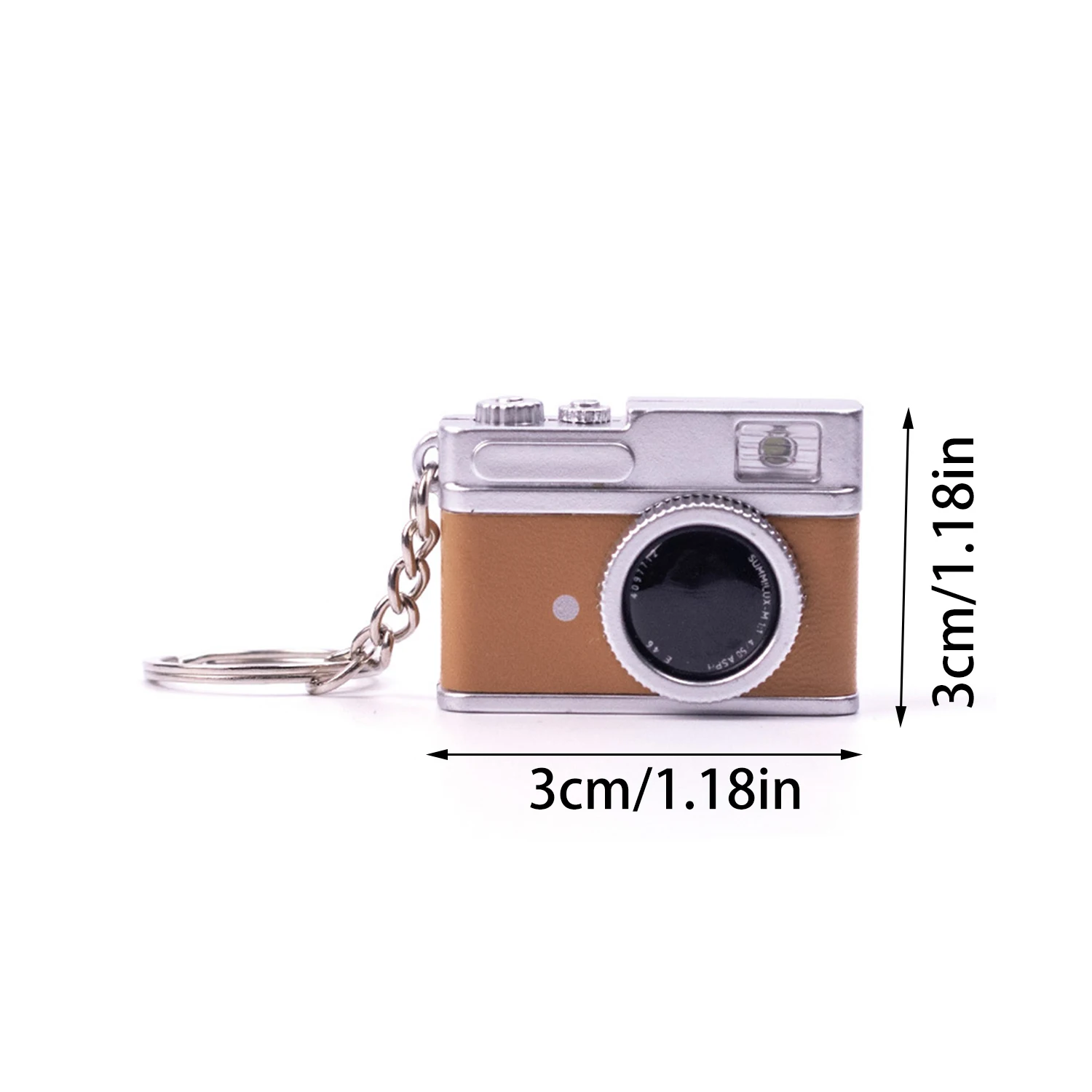 1Pc 3D Miniature Simulation Camera Doll Toys Dolls WithLED Flashlight House Accessories For Hanging Ornaments Decor Keychain