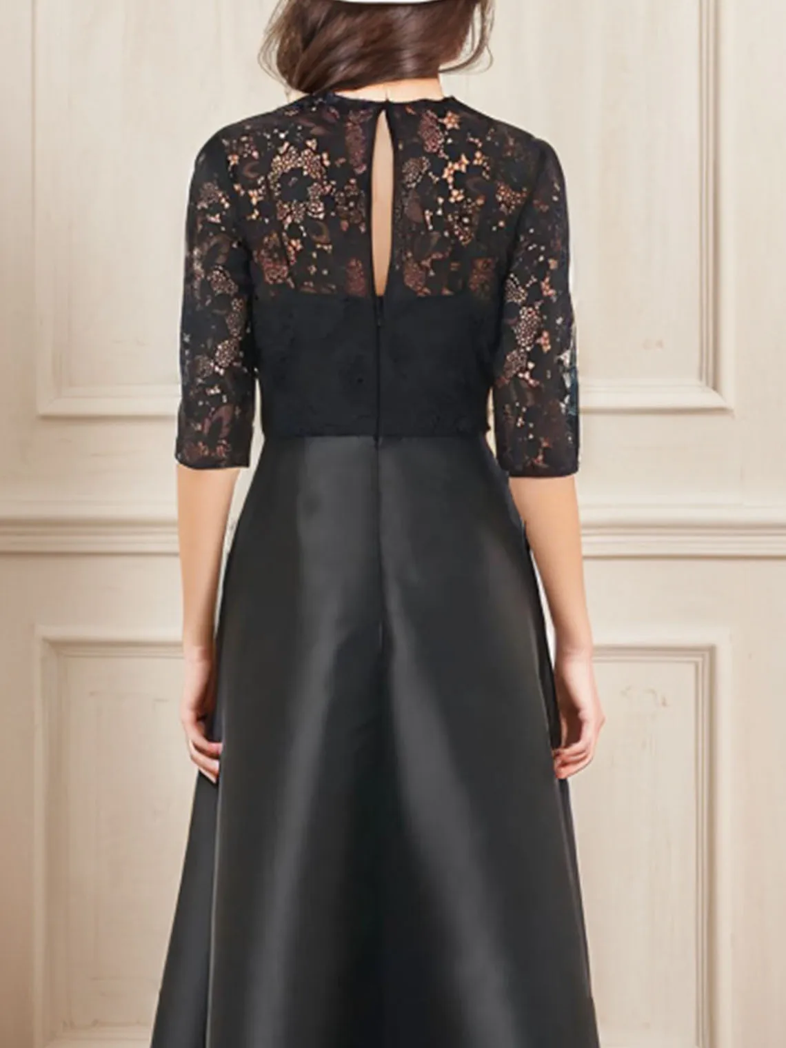 Elegant Jumpsuit ชุดสูทกางเกงงานแต่งงานชุด SatinJewel คอครึ่งแขนข้อเท้าความยาวชุดอย่างเป็นทางการ 2025 ฟรีที่กําหนดเอง