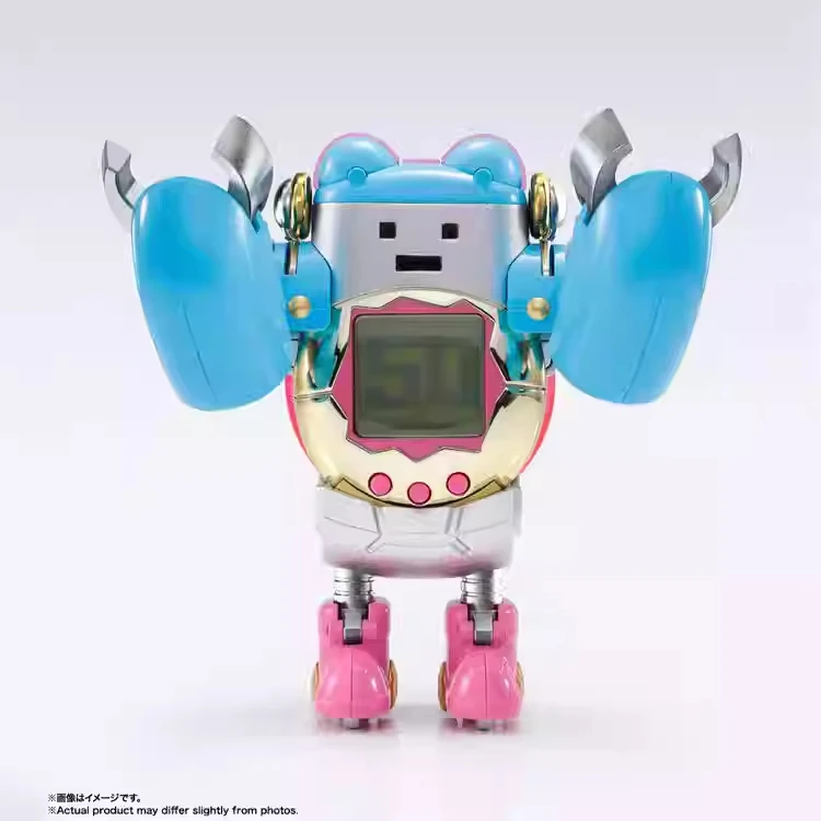 本物のバンダイ超合金たまごっち変形ロボットモデル変形能力 10 センチメートルアクションフィギュア模型玩具