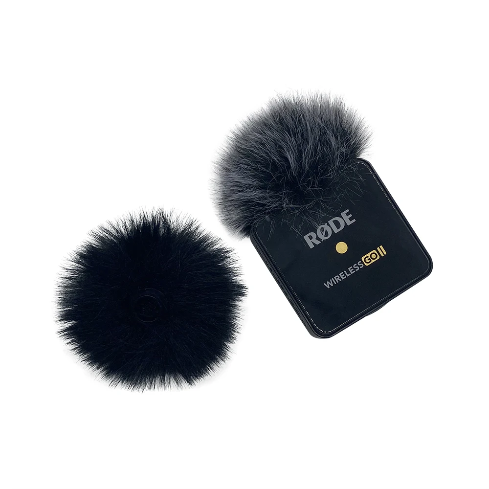 Blue Mantis Dead Cat Uniwersalny mikrofon Lavalier Furry Windscreen Fur Windshield Pop Filter do Rode Wireless Go II Mic Cover — zdjęcie 4