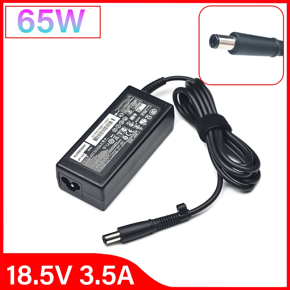 18.5V 3.5A için 7.4*5.0mm 65W AC dizüstü adaptör şarj HP Compaq pavilion G6 DV5 HP dvdv4 G50 G60 N193 CQ43 CQ32 CQ60