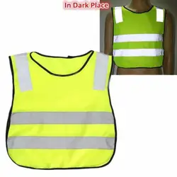 Kids Reflective Safety Vest Jacket Highlight Reflective Straps Security Vest Children Sanitation Worker Safety Reflective Vest