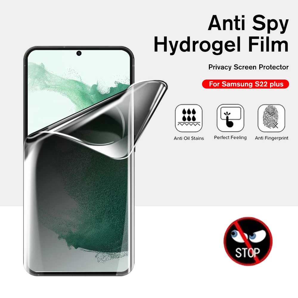 1-3 Pcs Anti Spy Hydrogel FilmFor Samsung Galaxy S22 Plus Screen Protector For Samsung galaxy s22 Plus Protect Safety Soft Film