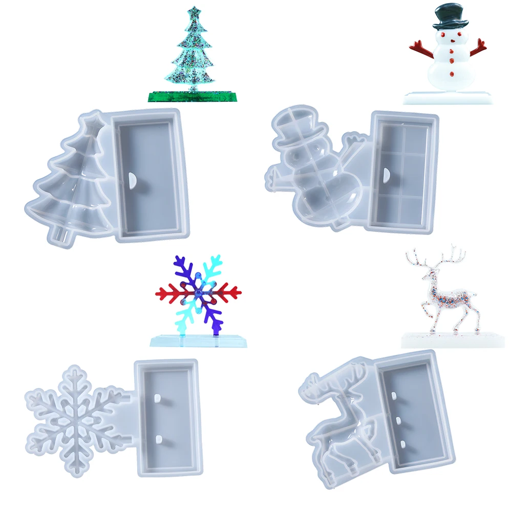 

Christmas Ornament Silicone Mold Snowflake Keychain Pendant Epoxy Resin Mould DIY Epoxy Resin Crafts Home Decor Supplies