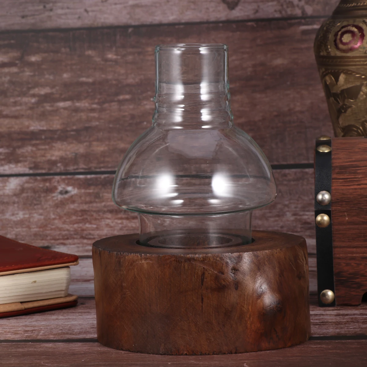 

Vintage Wooden Retro Tea Light Cup Table Decor Countryside Style Wood Holder Countryside Candleholder Home Wedding Gifts