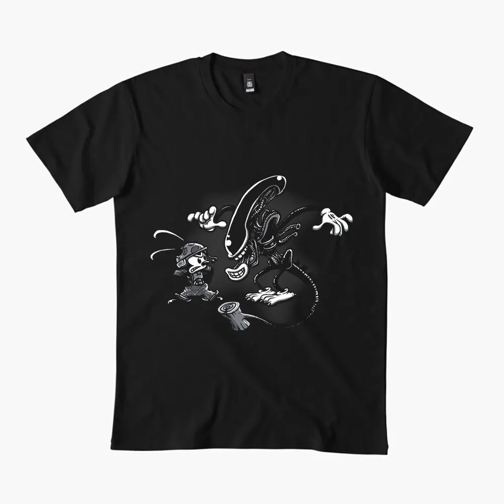 

80s Retro Sic fi Alien Gift T Shirt Weyland Yutani Lv 426 Xenomorph Graphic Clothes 0312 100% cotton print All size tops S-6XL