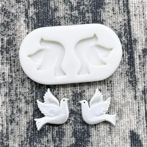 Güvercin silikon kalıp Fondan Çikolata Sugarcraft Kalıp Kek Dekorasyon Araçları Pişirme Aksesuarları