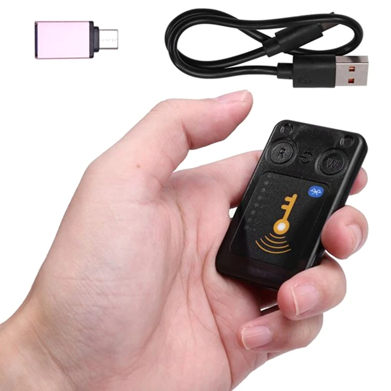 RFID Smart Chip Reader ISO14443 Key Detection EM125KHZ IC 13.56Mhz Badge Decode RFID Emulator With Clone Card Support