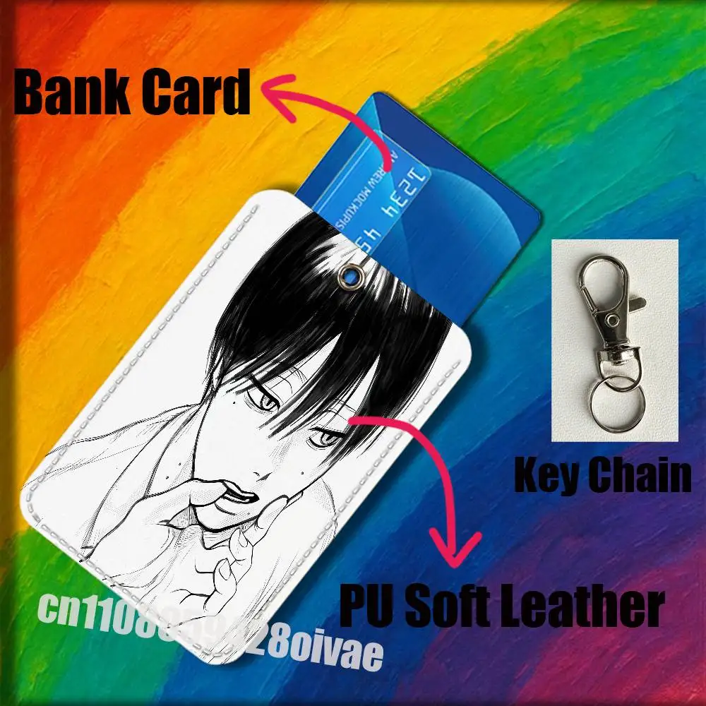 Y-Yoshiki The Summer H-Hikaru Died For ID Clips Credit Bank Work Card Holder Case Badge Bag Ornament Key Keychain