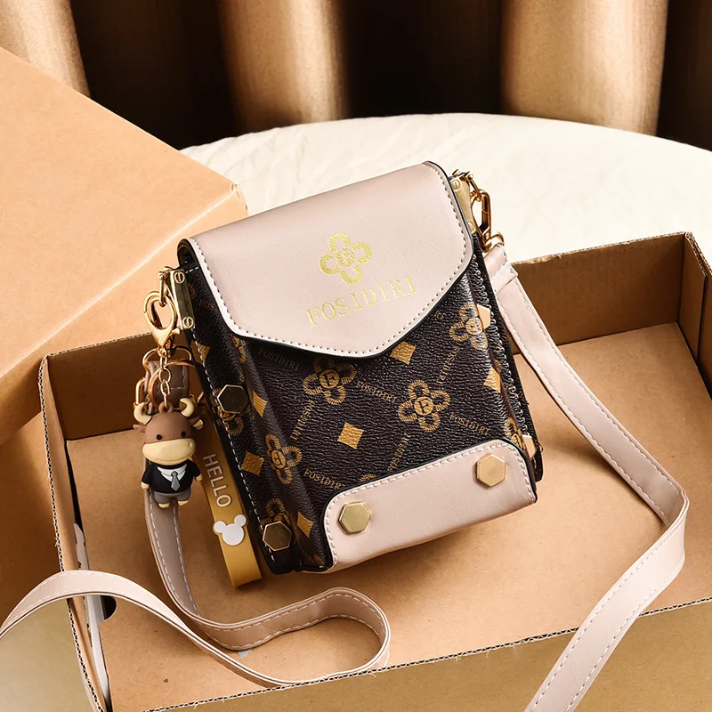 Mobile Phone Bag Women\'s Summer Crossbody Bag 2023 New Fashion Texture Shoulder Bag Simple and Westernized Mini Bag